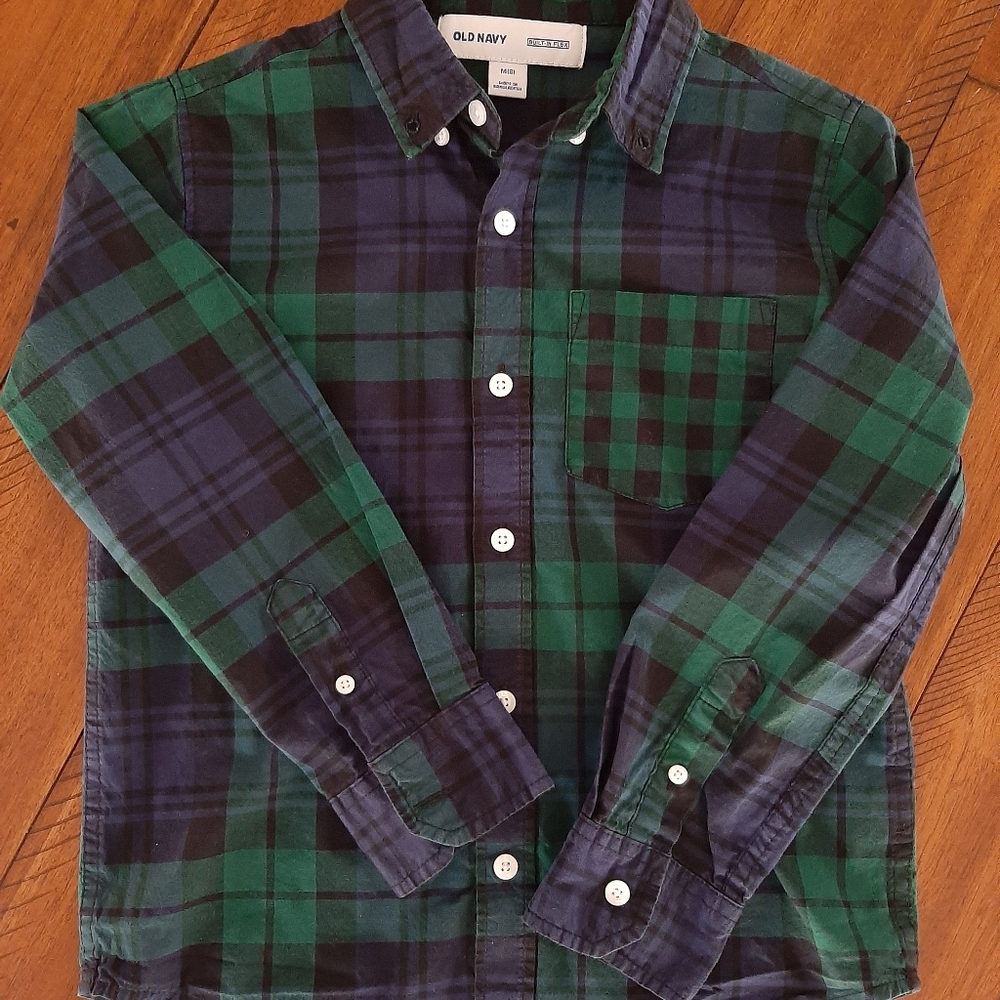 OLD NAVY Boys Button Down Shirt | SIZE 8